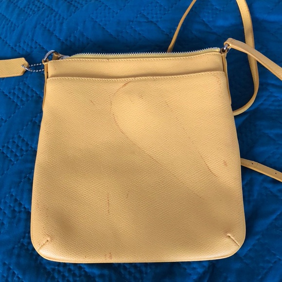 Coach yellow leather shoulder bag - Picture 4 of 6